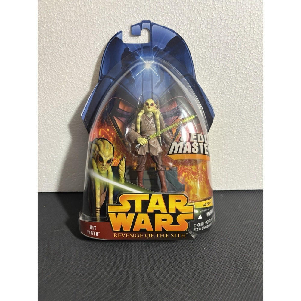 Star Wars Revenge‎ of the Sith #22 Kit Fisto 3.75" Figure Hasbro 2005